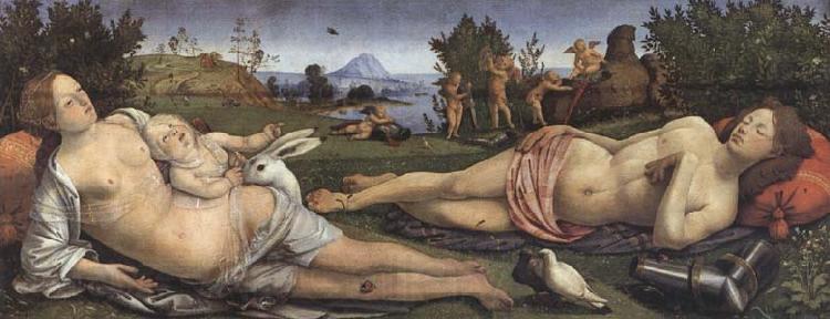 Sandro Botticelli Piero di Cosimo,Venus and Mars Norge oil painting art